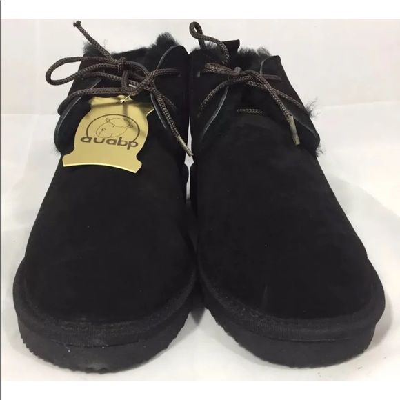 New AUABP Australia Mid Cut Boots Winter Women Black Sheep Leather Lining 11 - Picture 2 of 11